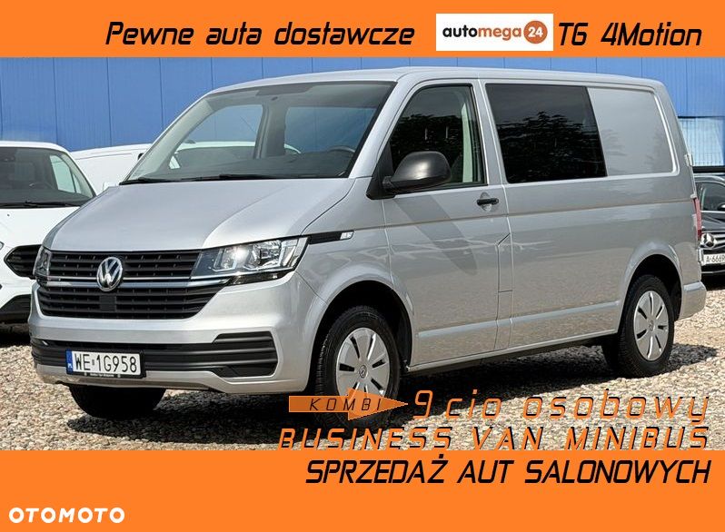 Volkswagen TRANSPORTER KOMBI 9 cio osobowy Business VAN T6.1, 2.0TDI 150KM Napęd 4Motion, T6 4x4 plus reduktor napędów, 2 Strefowe OGRZEWANIE i KLIMATYZACJA WEBASTO 5kW, Tylne drzwi skrzydłowe, Hak Holowniczy 2.5t. Wymieniony rozrząd - Pełen Serwis ASO VW Emisja spalin Euro-6 DG - 3