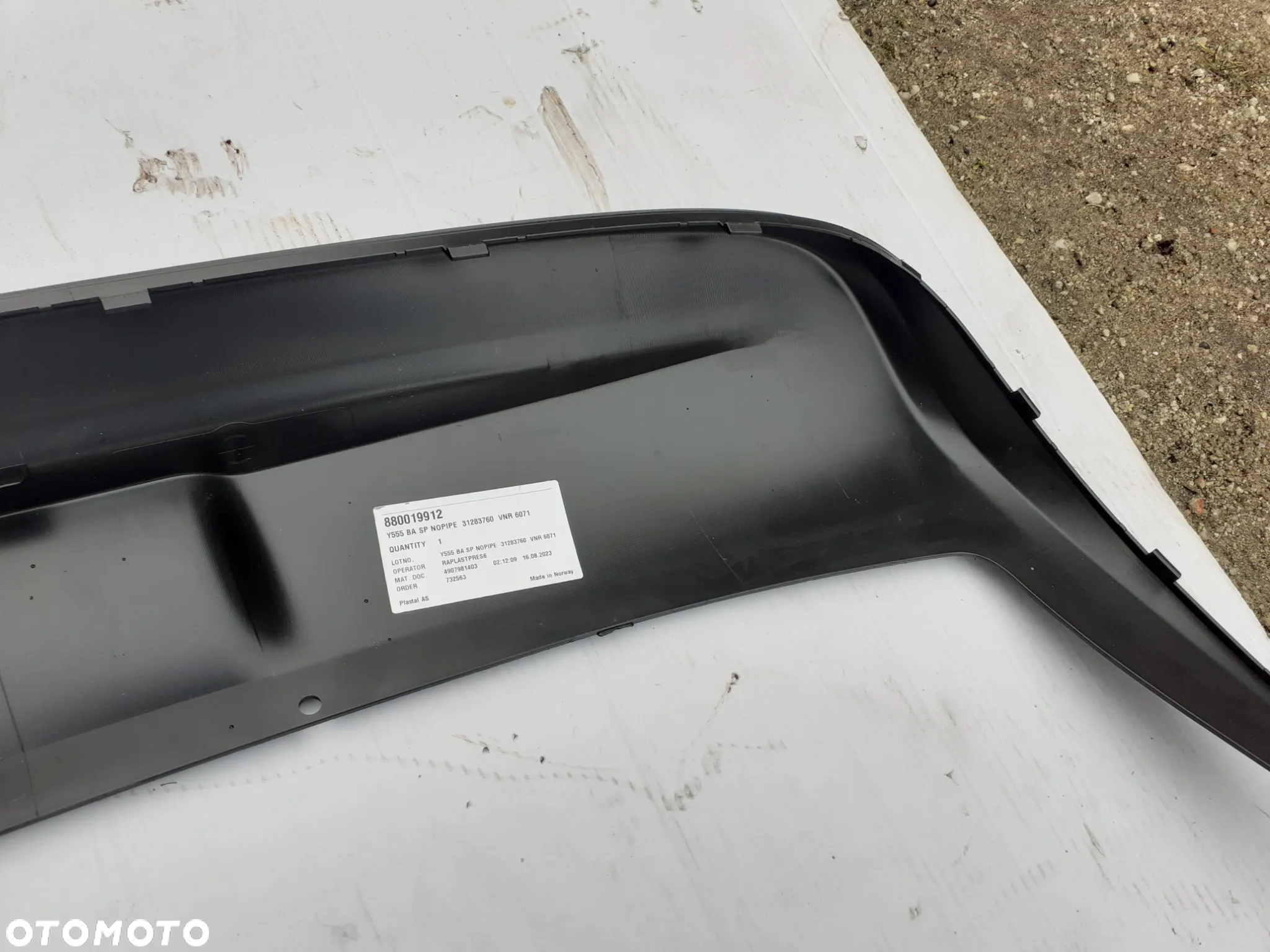 VOLVO V40 DOKŁADKA ZDERZAK TYŁ 13-18r. 31353271 - 6