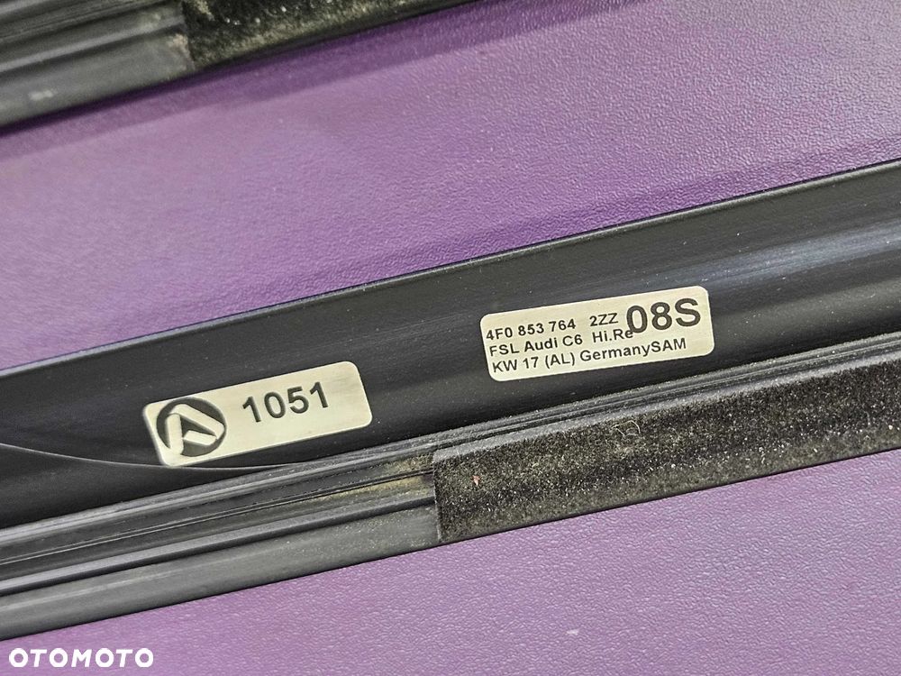 Listwa Listwy Zgarniajace Szyb Szyby Chrom Chromowane AUDI A6 C6 Sedan Kombi - 35