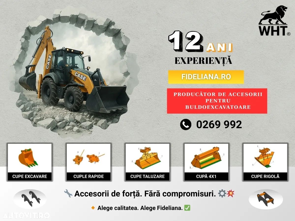 Lama zapada hidraulica buldo Caterpillar, JCB, Volvo, Case, Terex etc - 1