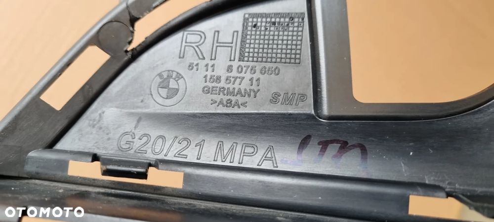 BMW 2 G20 G21 M-PAKIET 2019- Kratka prawa zderzak przód oryginał - 3