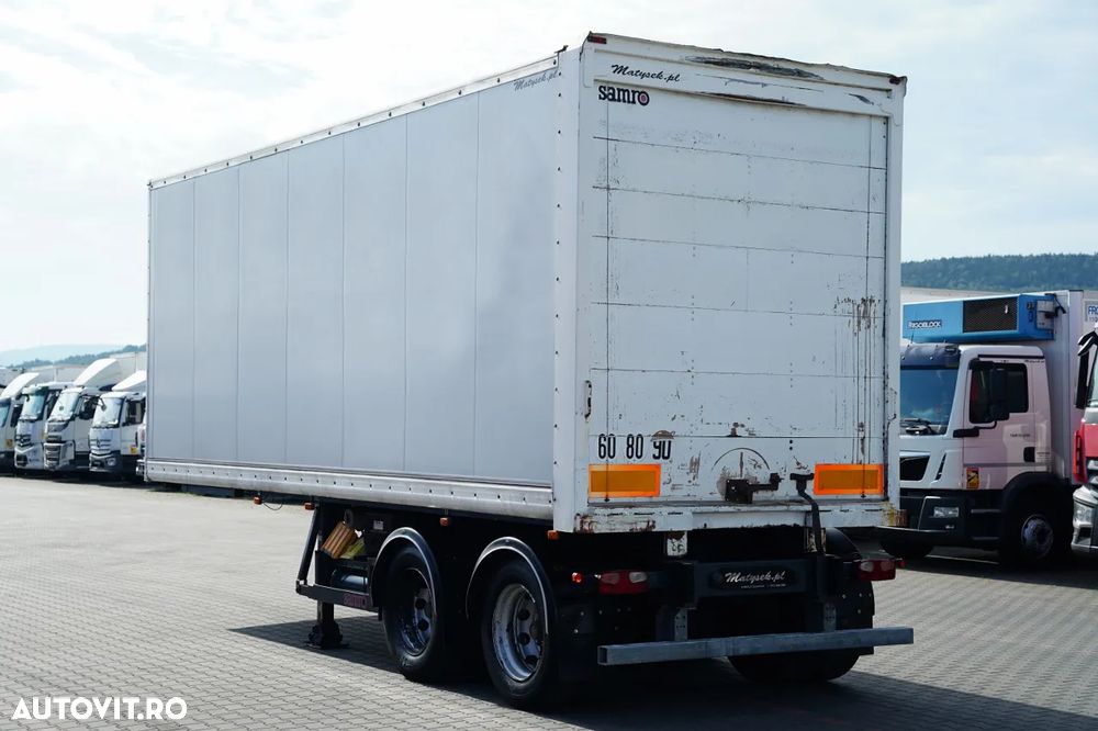 Samro / KIT / SEMIREMORCĂ / CONTAINER / TRAVERSĂ / B-TRAIN / 7,3 + 7,3 m / PODEA REZISTENTĂ - 6