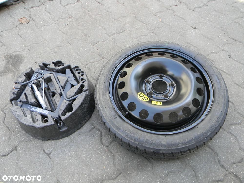 16" dojazd zapas koło dojazdowe OPEL ASTRA III VECTRA C SIGNUM CORSA klucz lewarek - 1