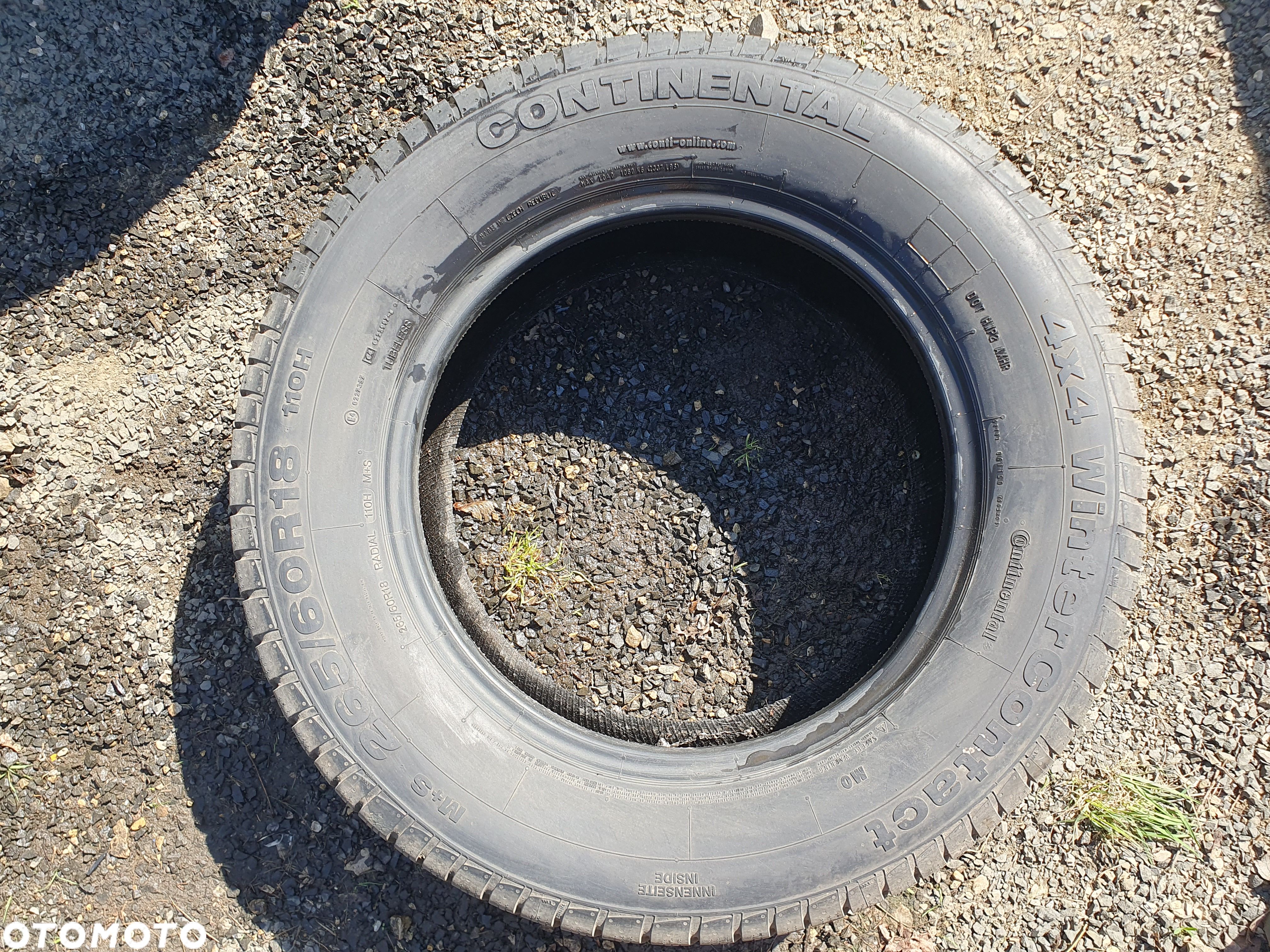4x OPONY ZIMOWE CONTINENTAL 4x4 WINTER CONTACT 265/60/R18 KOMPLET 4 SZTUKI 2012r - 1