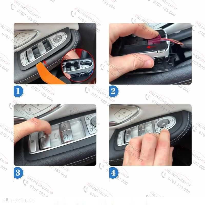 Butoane geamuri electrice Mercedes Benz C,E,S Class GLC  W205 W213 W222 W253 - 8