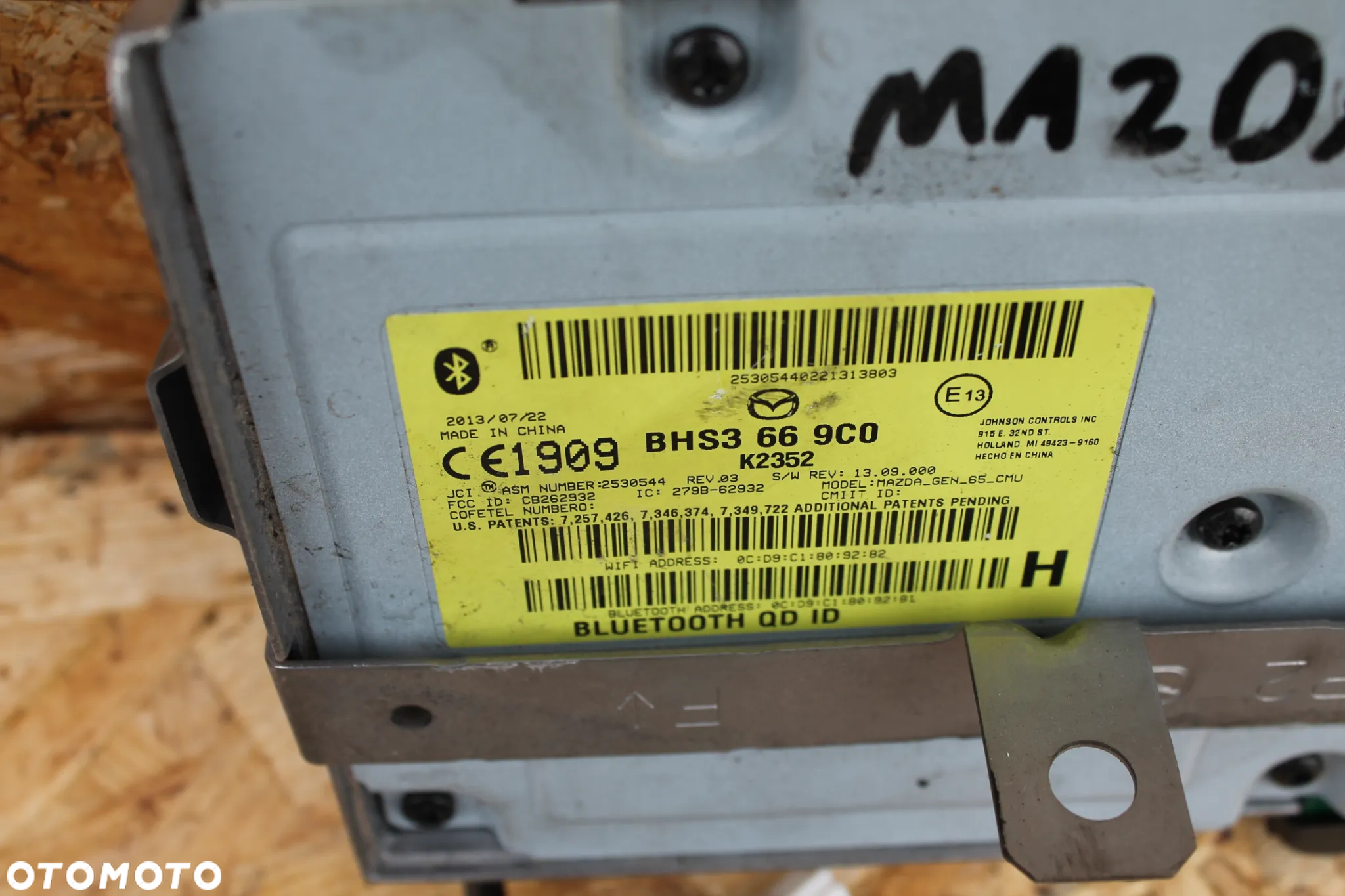 Mazda 3 BM 2013+ sterownik moduł nawigacji GPS radia BHS3669C0F - 5