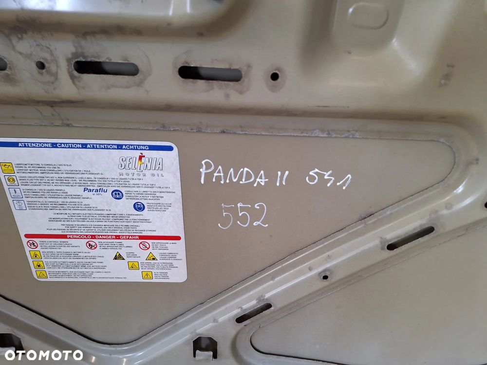 MASKA POKRYWA SILNIKA FIAT PANDA II 06-12 LAK: 541 NR552 - 8