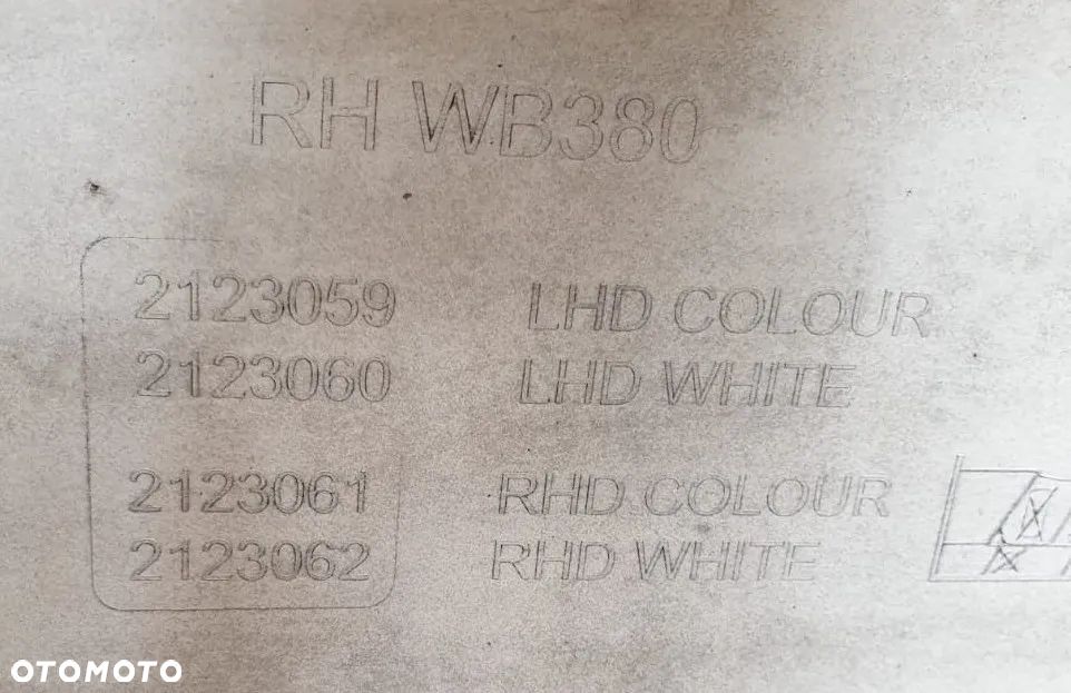 ZABUDOWA MIĘDZYOSIOWA ORYGINALNA SPOILER OWIEWKA PRAWA DAF XF 106 RH WB 380 - 3