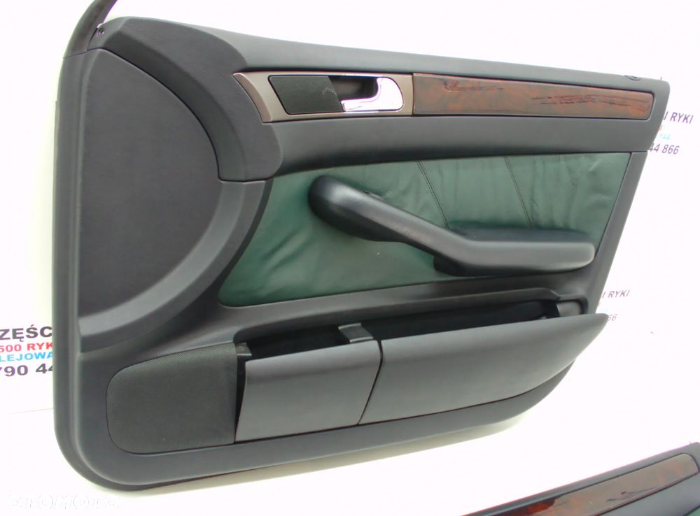 Audi A6 C5 Sedan boczek drzwi zielone tapicerka green LX6V - 3