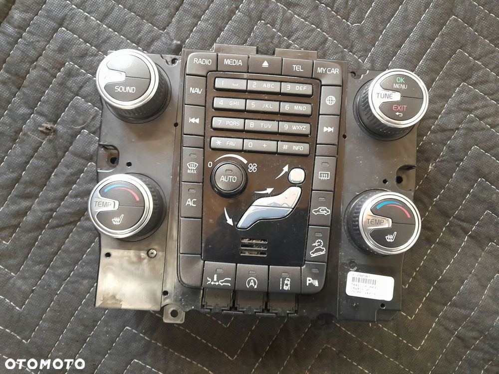 panel klimatyzacji radia konsola 31398587 volvo xc60 lift 2014r - 6