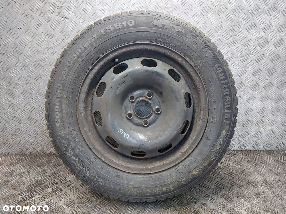 KOŁO FELGA ZAPAS 5X100 6Jx15 195/65R15 VW AUDI SKODA SEAT 1J0601027Q - 1