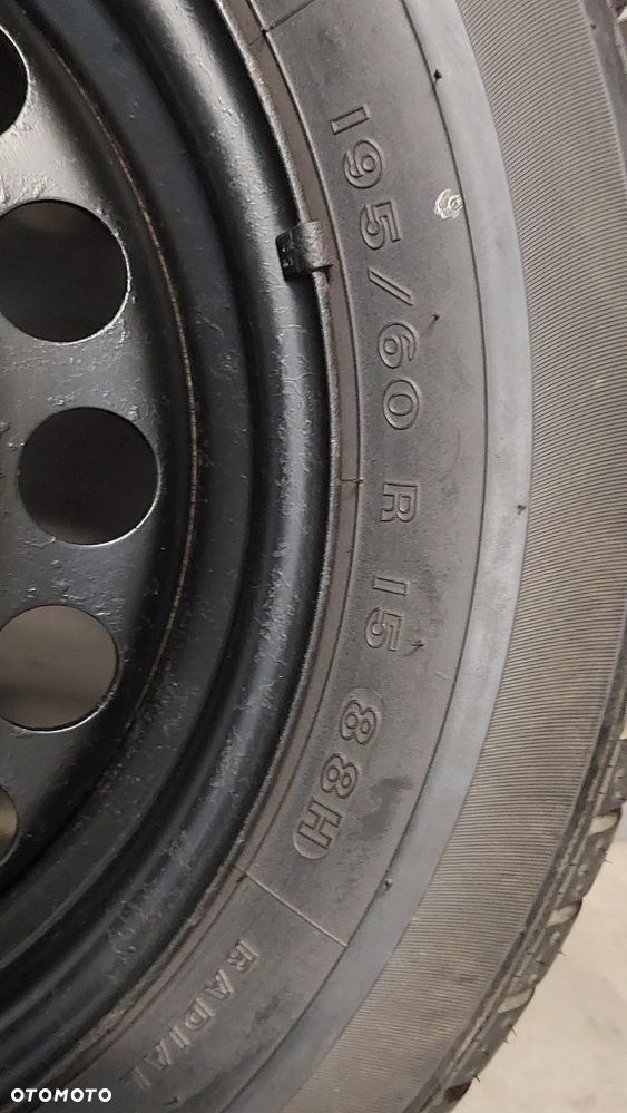 KOŁO ZAPASOWE OPEL 15 CALI FELGA STALOWA OPONA FIRESTONE FIREHAWK 700 R2008 BIEŻNIK 8mm NR 2150141 195/60 R15 - 5