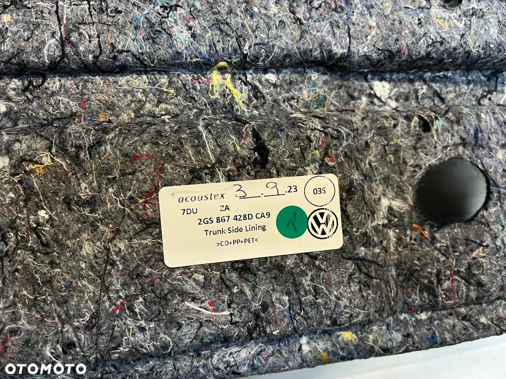 VW Volkswagen Polo Boczek bagażnika tapicerka tył 2G6867761D 2G6867762D - 6