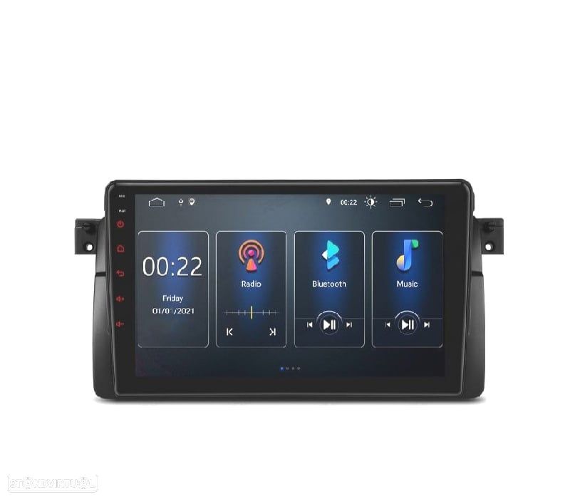 AUTO RÁDIO GPS ANDROID 10 PARA BMW E46 MG ZT ROVER 75 - 2