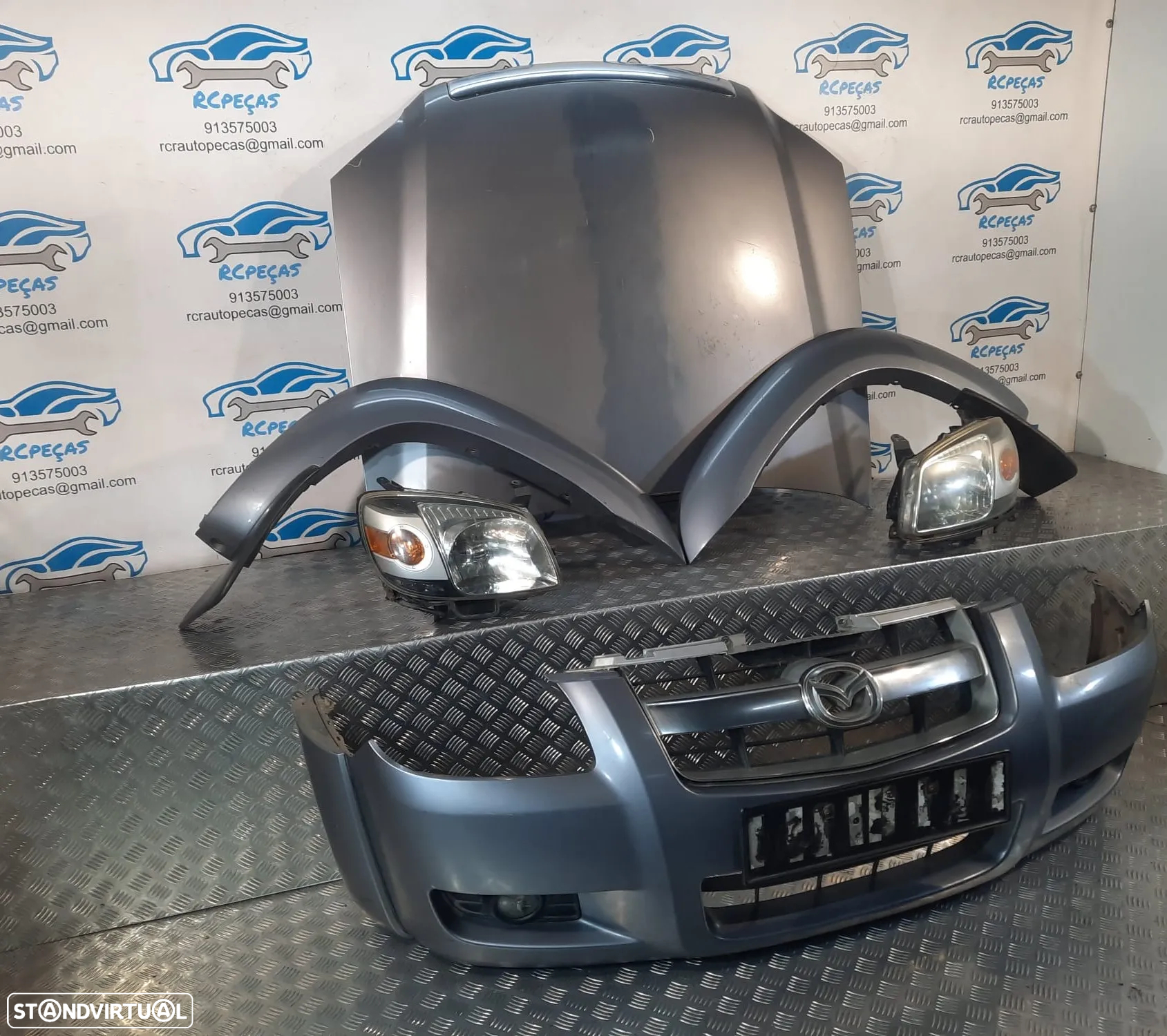 FRENTE MAZDA BT50 BT-50 PICKUP CAPOT CAPO PARA-CHOQUES PARACHOQUES ABA ABAS FRISO FRISOS GUARDA-LAMAS GUARDALAMAS OTICAS OPTICAS FORD RANGER - 2