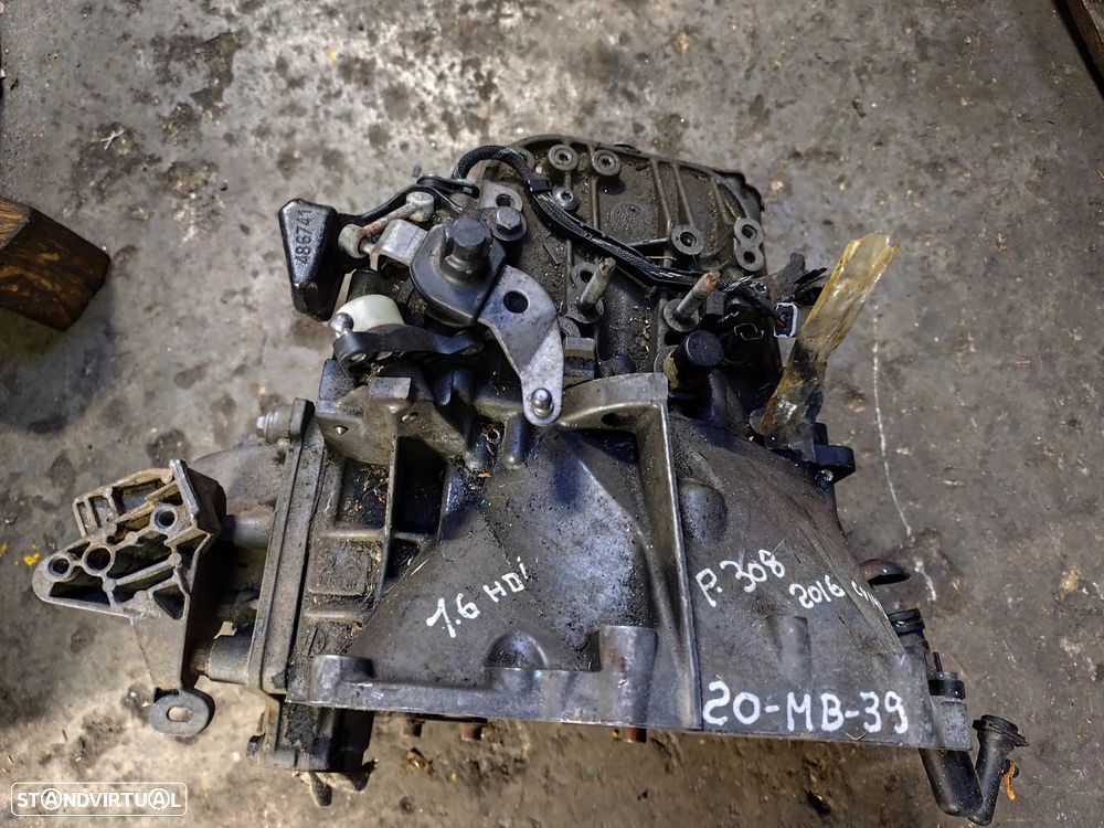 Peugeot 308 II 1.6 HDi - CAIXA VELOCIDADES REF: 20MB39 - CV145 - 2