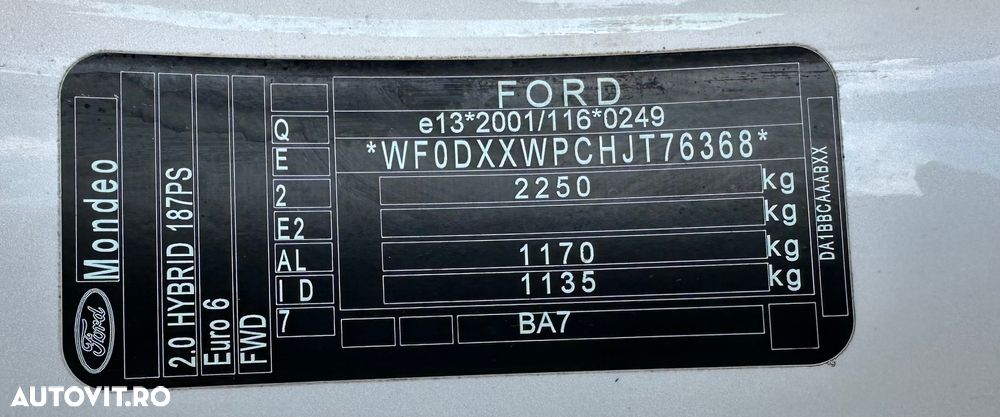 Ford Mondeo Vignale 2.0 Hybrid - 23