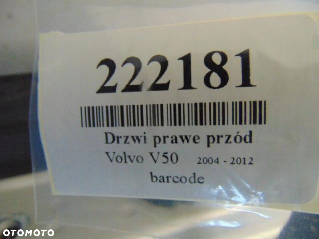 VOLVO V50 KOMBI DRZWI PRAWE PRZÓD KOD LAKIERU 42600 STAN JAK NA ZDJĘCIU - 8