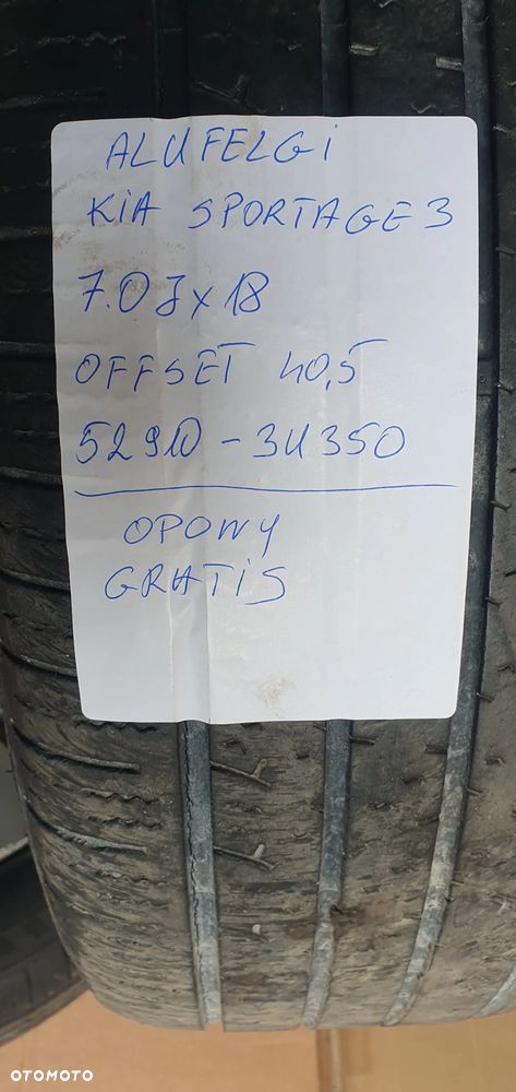 Alufelgi felgi aluminiowe 7J R18 5x114.3 Kia Sportage III 52910-3U350 - 13