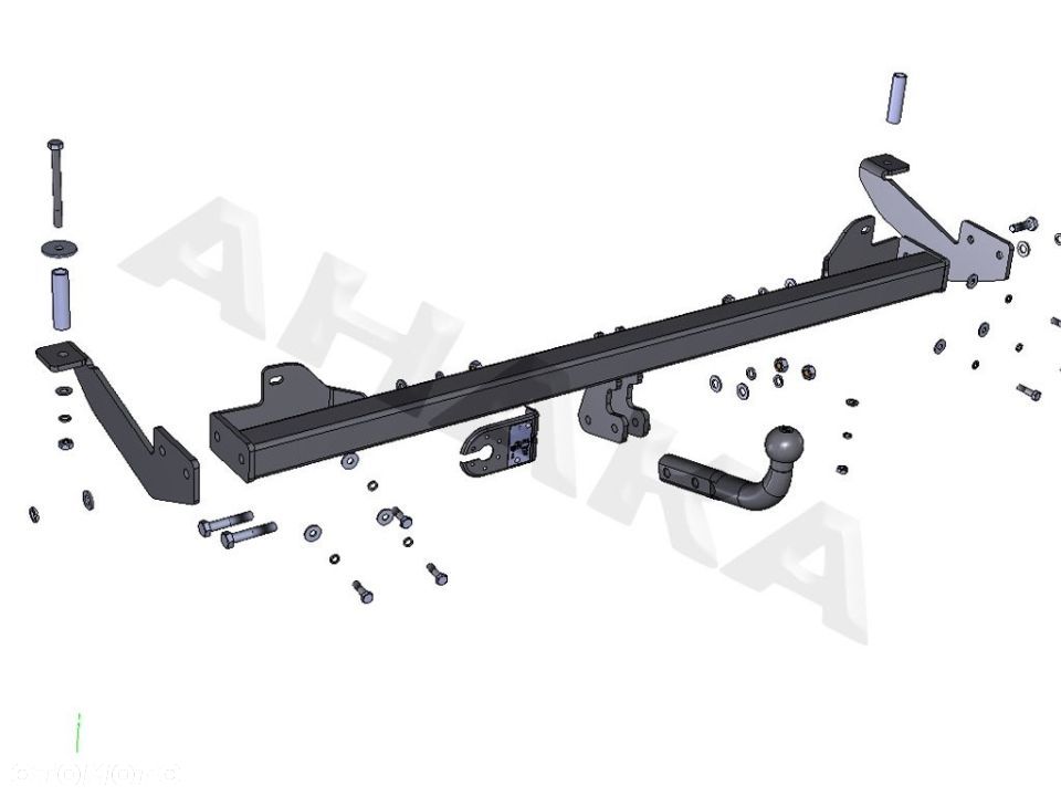 Hak Holowniczy Odkręcany Do Fiat Doblo, Doblo Maxi 2001-2005 - 3