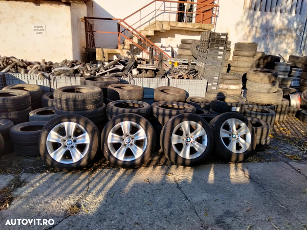 Roti, jante originale BMW style 327 17'' si anvelope Michelin iarna 225 / 55 R17 BMW seria 1 3 5 6 Z4 X3 X4 F06 F10 F11 F12 F13 F20 F21 F25 F26 F30 F31 E89 E90 E91 E92 E93