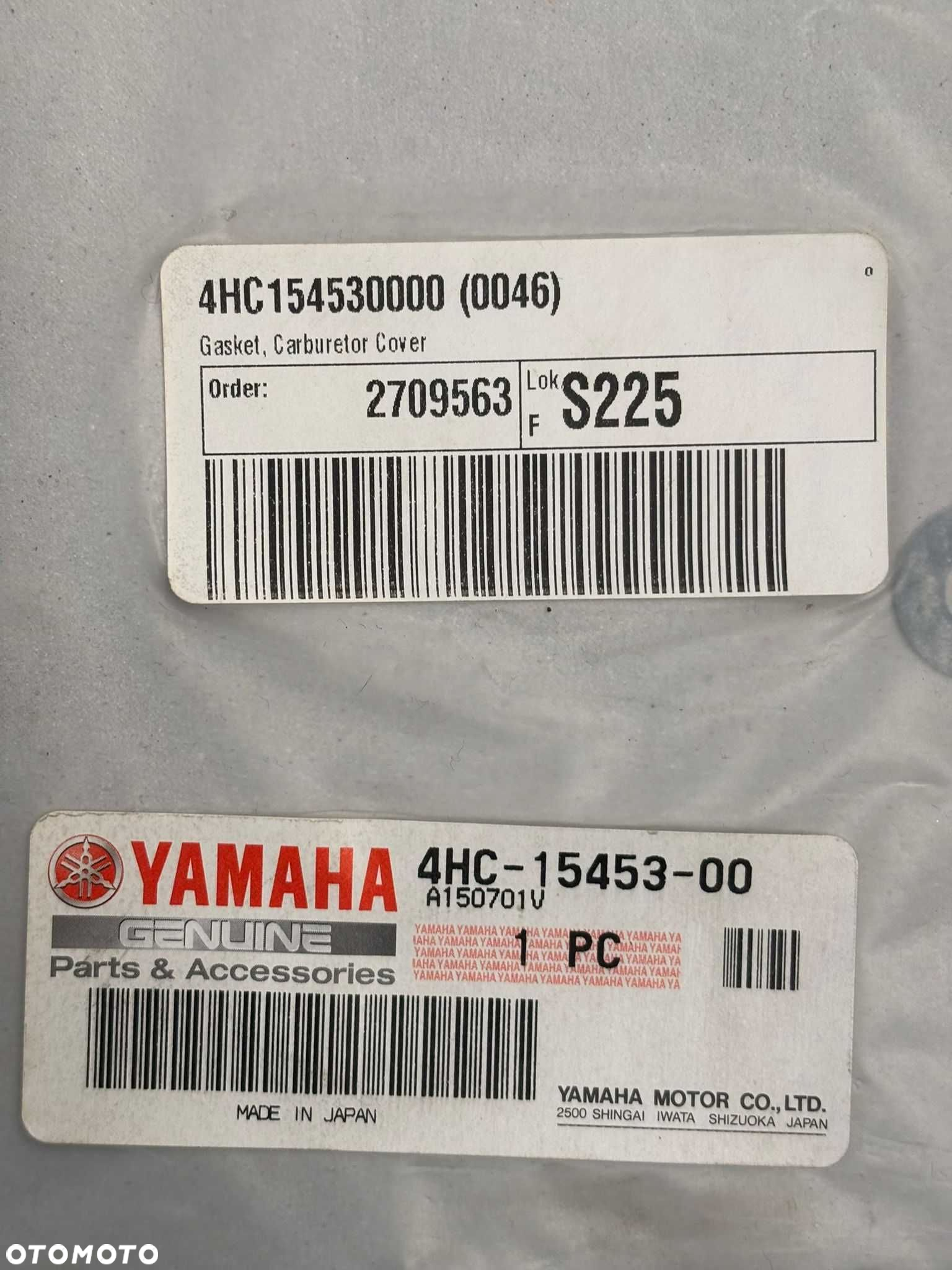 Uszczelka Pokrywy Gaźnika Yamaha Majesty 250 Nowa ORG - 3