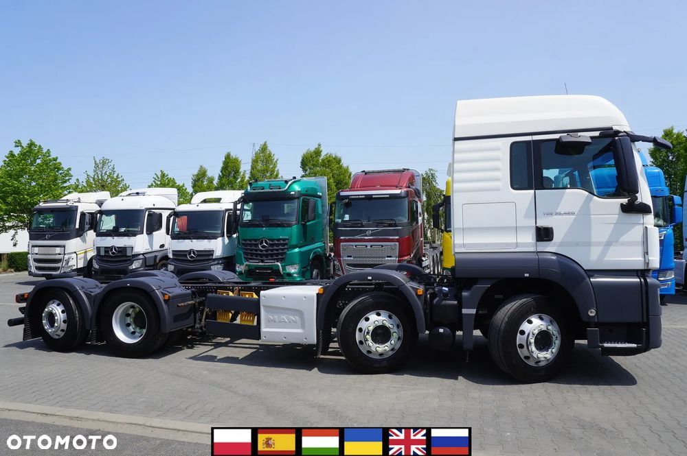 MAN TGS 35.420 8×2 / Rama 6,4 m / 3 osie skrętne - 1