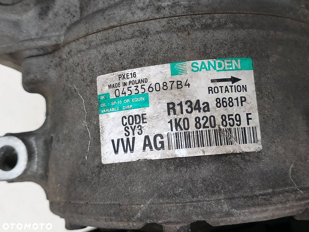 POMPA, SPRĘŻARKA KLIMATYZACJI VW PASSAT B6 1K0820859F PXE16 2.0 TDI - 2
