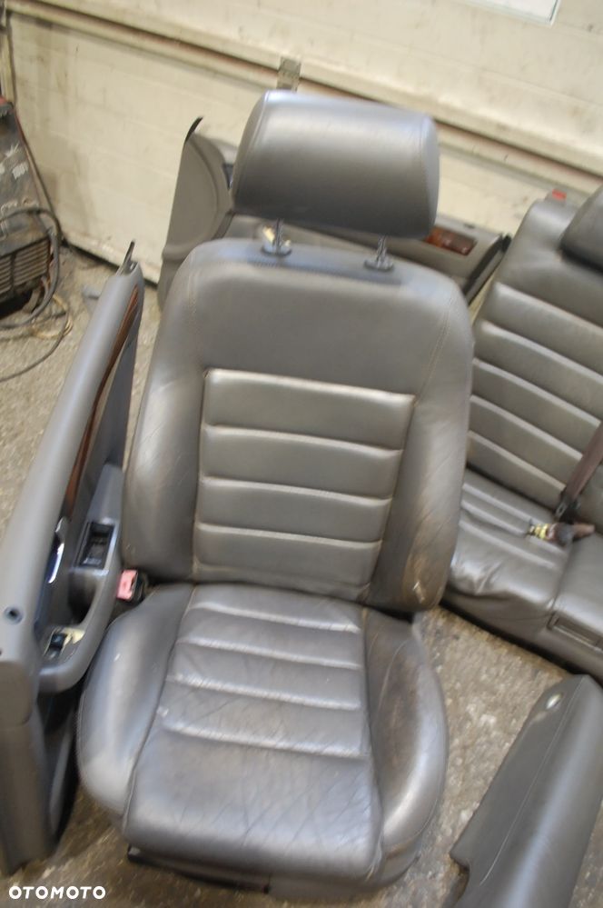 FOTELE SKÓRZANE PRZÓD + TYŁ + BOCZKI TAPICERKA AUDI A6 C5 KOMBI BOSE ELEKTRYCZNE GRZANE - 6