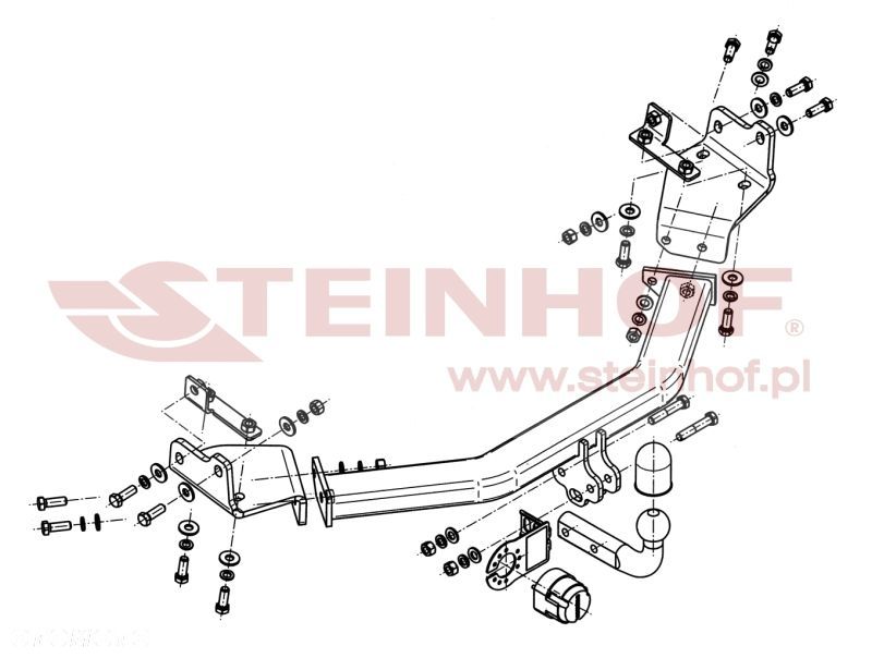 Hak Holowniczy  + MODUŁ 7 PIN do Fiat Freemont od 2011 do 2016 - 2