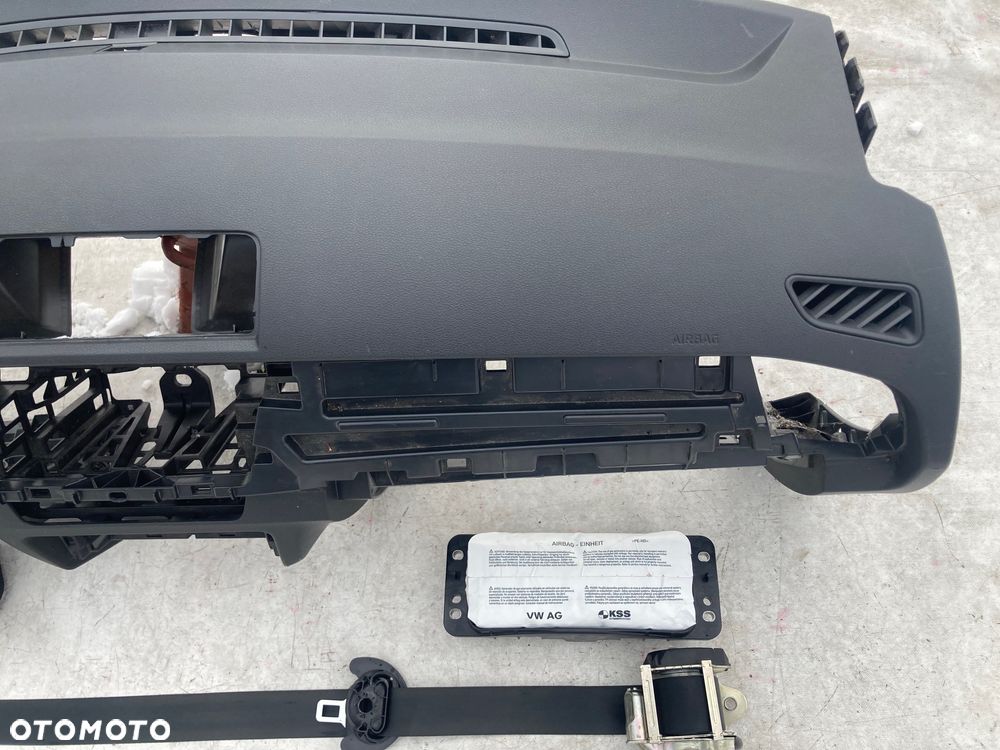 SKODA FABIA III 3 LIFT LIFTIN FL DESKA KONSOLA KOKPIT PULPIT PÓŁKA  PARAPET AIRBAG PODUSZKI POWIETRZNE PASY PAS SRS - 6