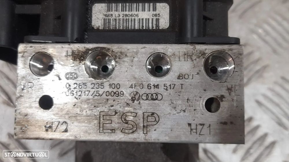 ABS MODULO BLOCO HIDRAULICO AUDI A6 C6 3.0 TDI 24V 225CV BMK 0265235100 4F0614517T 4F0614517 4F0910517AC - 4