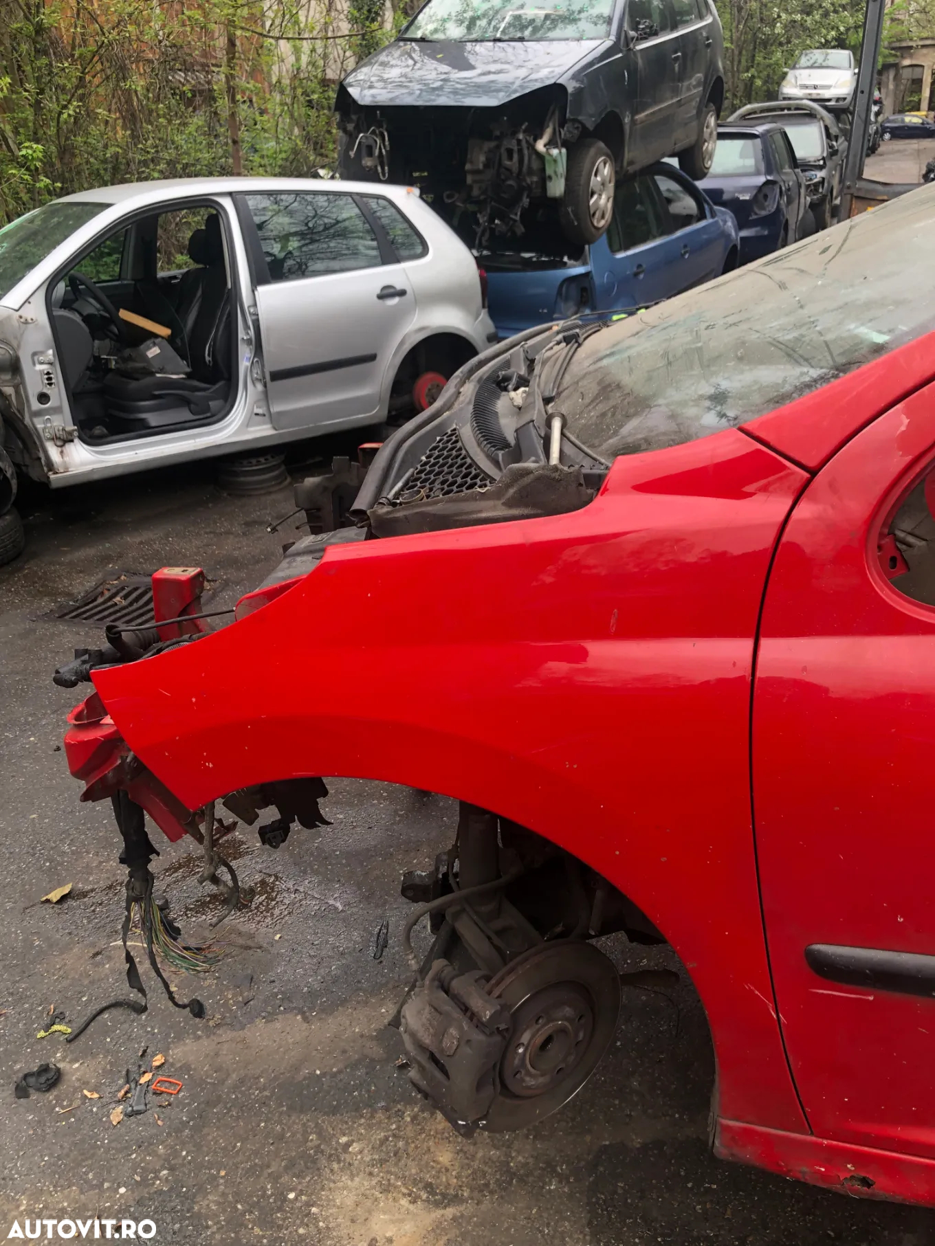 Aripa stanga/Aripa dreapta fata Peugeot 207 rosu - 5