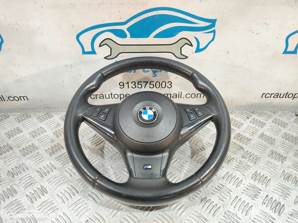 Volante + Airbag Original BMW Pack M Serie 5 E60 E61 Pele - 1