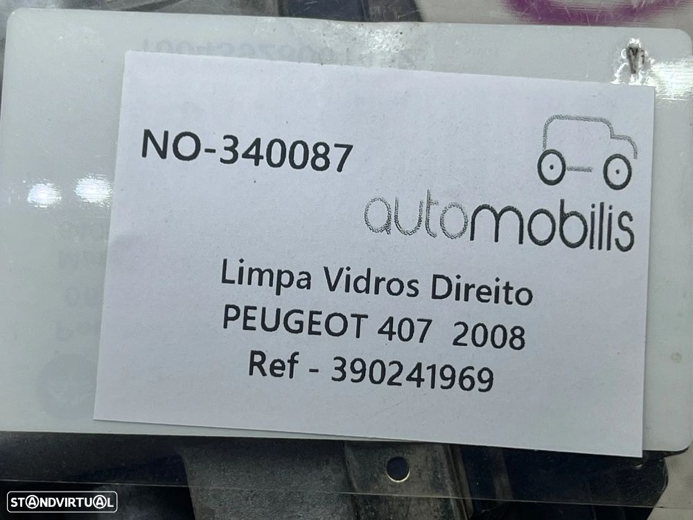 Limpa Vidros Direito PEUGEOT 407 SW  Ref. - 390241969 - NO. 340087 - 3