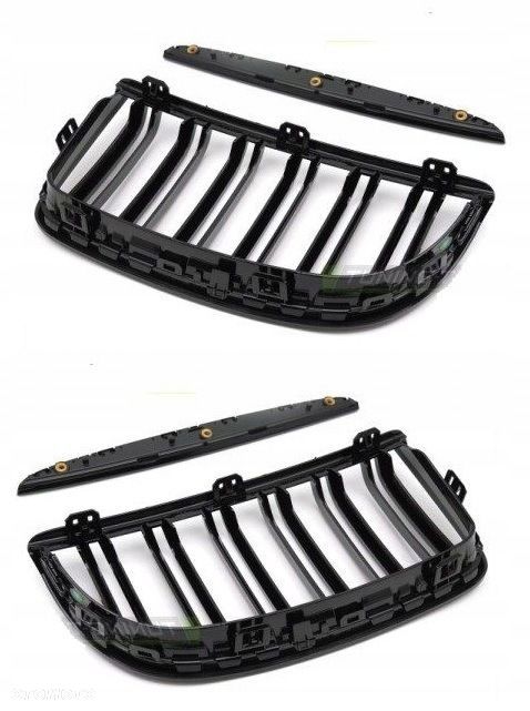 Atrapy Grille Kratki Nerki Listwy Tuning Black Glossy Bmw 3 e90 e91 2004-08 - 6