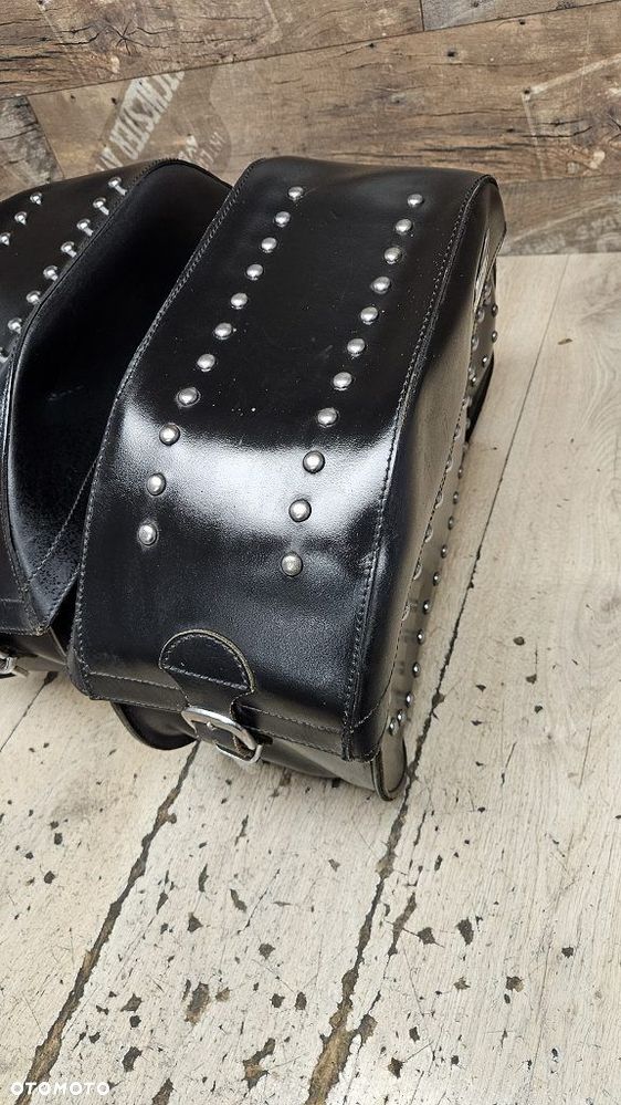 Duże kufry sakwy Ledrie stelaż z podporą Yamaha XVS1100 Drag Star Classic - 7