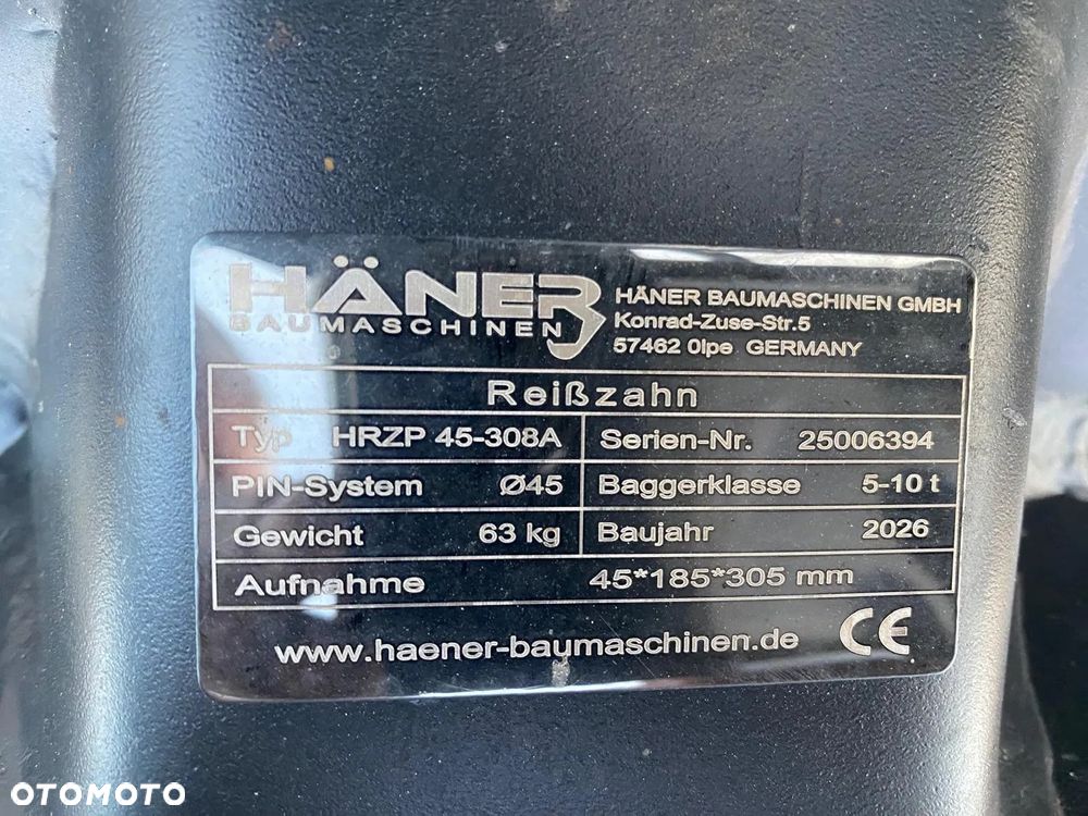 NOWE zęby zrywające HAENER / ripper do koparki – MS01 / MS03 / MS08 / PIN Ø25 Ø30 Ø40 Ø45 Ø50 - 12