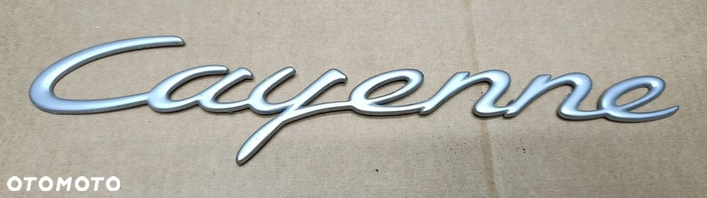 Cayenne I napis na klape oryginał lift Porsche - 1
