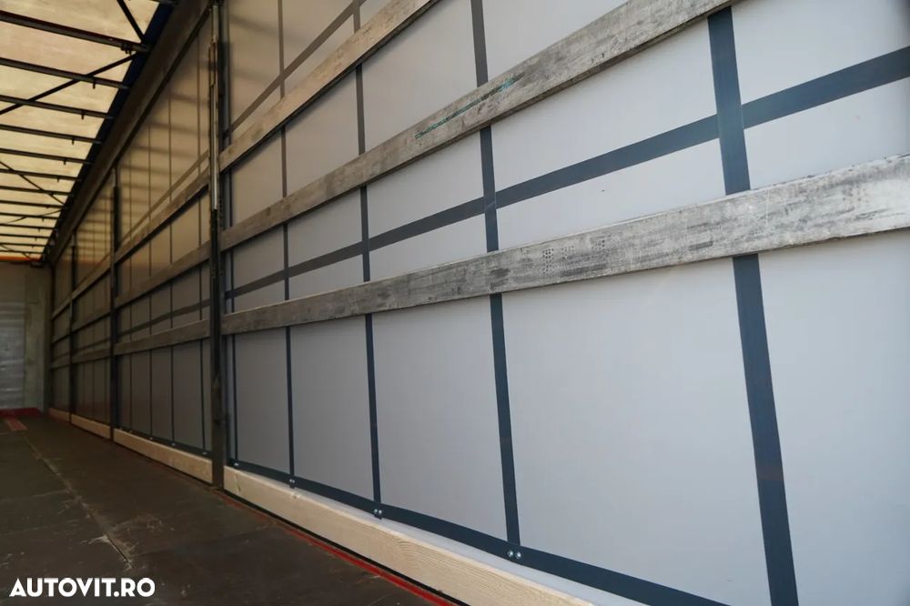 Fliegl MEGA CORTINĂ / REMORCA DIN OȚEL - 7 M / ACOPERIȘ CULISANT / PLATĂ JOSĂ - 17