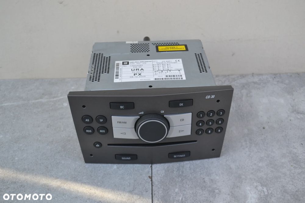 OPEL ASTRA H ZAFIRA B RADIO SAMOCHODOWE FABRYCZNE CD30 13204082 WYŚWIETLACZ 13208194 - 2