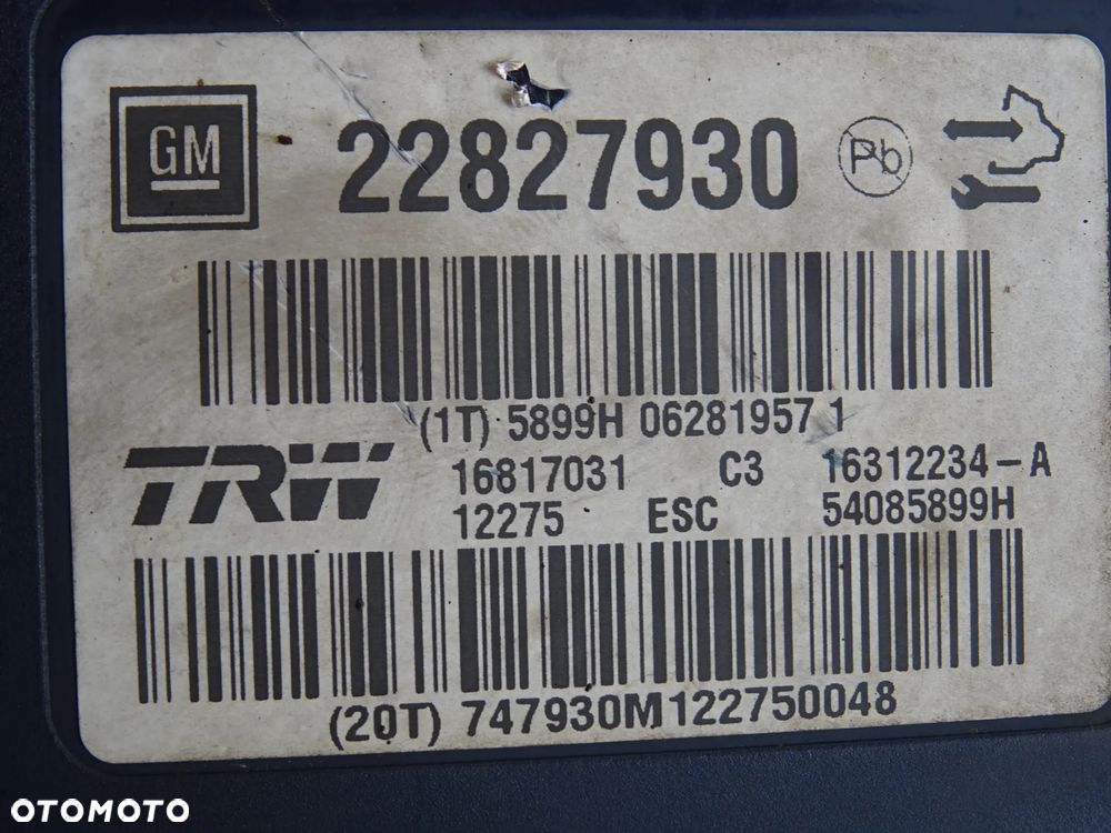 OPEL INSIGNIA A POMPA STEROWNIK ABS ESP TC pin carpass sps programowanie montaż - 27