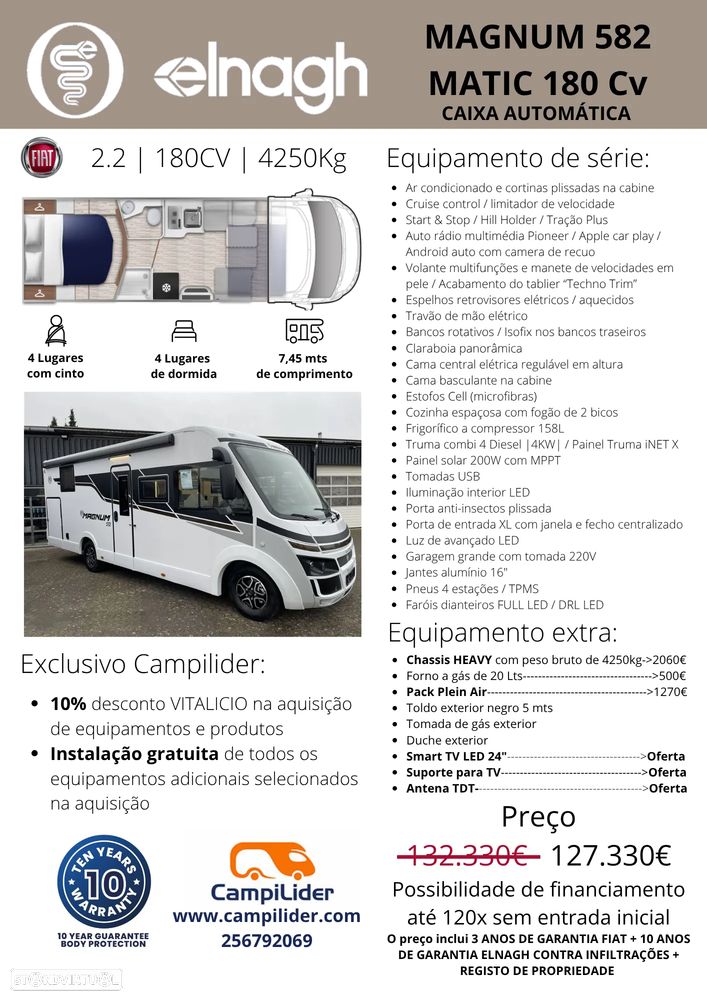Elnagh Magnum 582 MATIC *NOVA | CAIXA AUTOMÁTICA* - 36