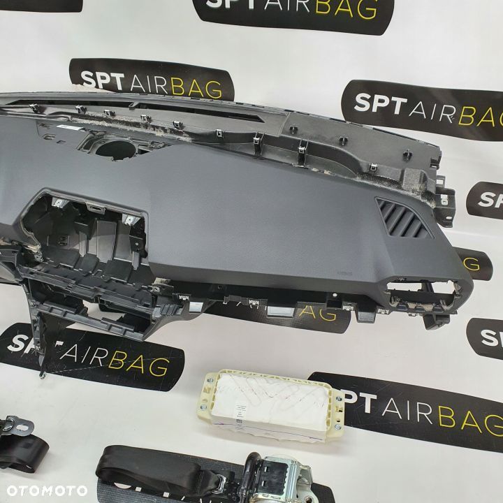 CUPRA LEON 4 IV DESKA ROZDZIELCZA KONSOLA KOKPIT PULPIT PODUSZKI AIRBAG AIR BAG PASY KIT SET - 4