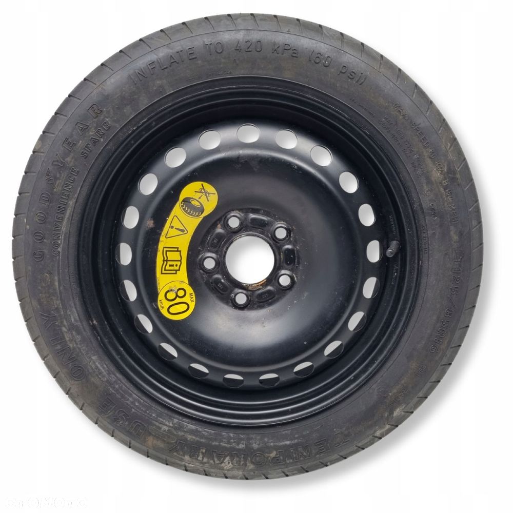 KOŁO DOJAZDOWE 125/85 R16 1S71MF 5x108 dojazdówka Ford Focus Mk2 C-Max - 1