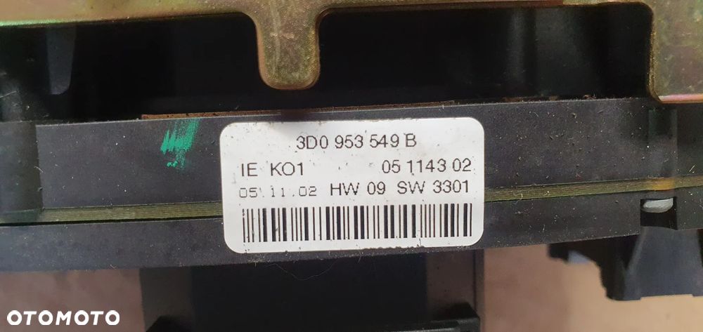 Przełącznik zespolony pająk taśma manetki VW Phaeton 3D0953549B - 8