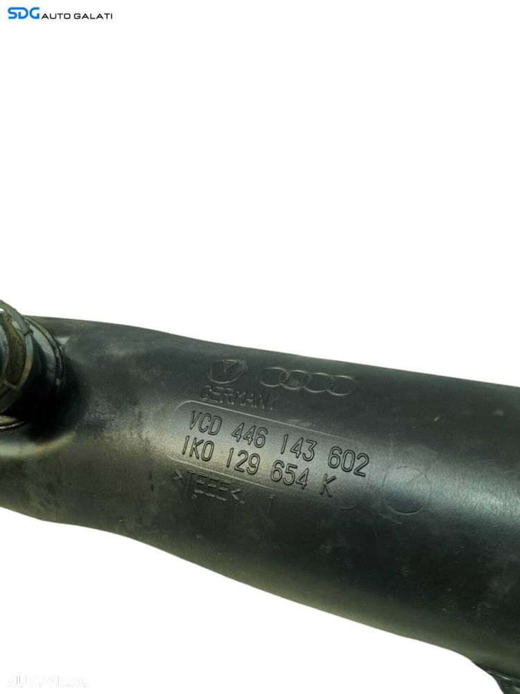 Tub Tubulatura Conducta Admisie Presiune Aer Intercooler Turbo Turbina Turbosuflanta Audi A3 8P 2.0 TDI 2004 - 2013 Cod 1K0129654K [N0487] - 6