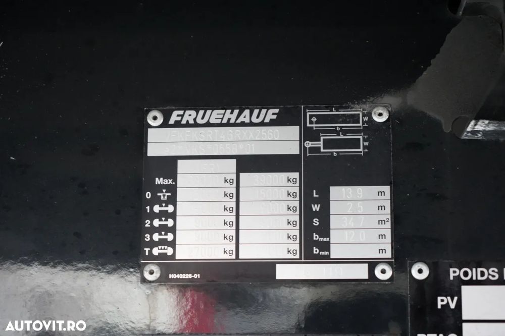 Fruehauf CORTINĂ / MEGA / PODEA STRONG / AXE SAF / - 26