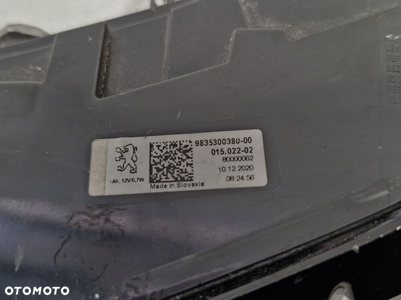 peugeot 308 3 iii t10 lampa prawy tył prawa tylna 9835300380 - 4