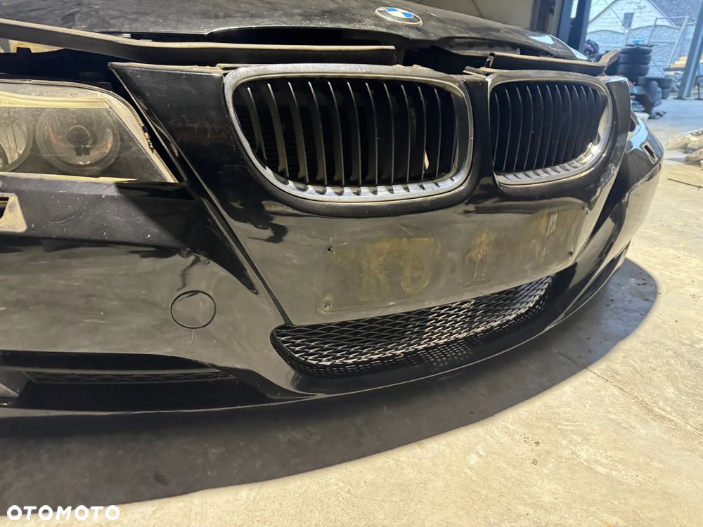 PRZÓD KOMPLETNY ZDERZAK MASKA PAS REFLEKTOR BMW E90 E91 LIFT BLACK SAPPHIRE - 7